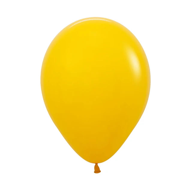 Pack 4 globos 30 cm - amarillo miel