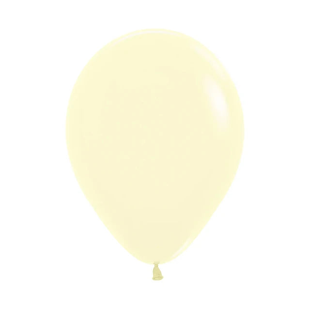 Pack 4 globos 30 cm - amarillo pastel
