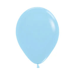 Pack 4 globos 30 cm - celeste pastel