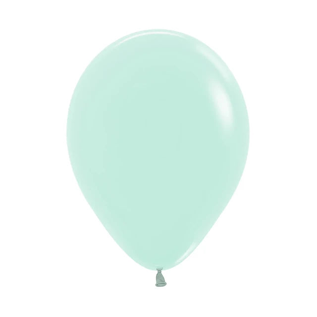 Pack 4 globos 30 cm - verde pastel