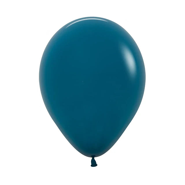 Pack 4 globos 30 cm - turquesa profundo