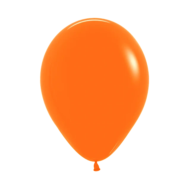 Pack 4 globos 30 cm - naranjo