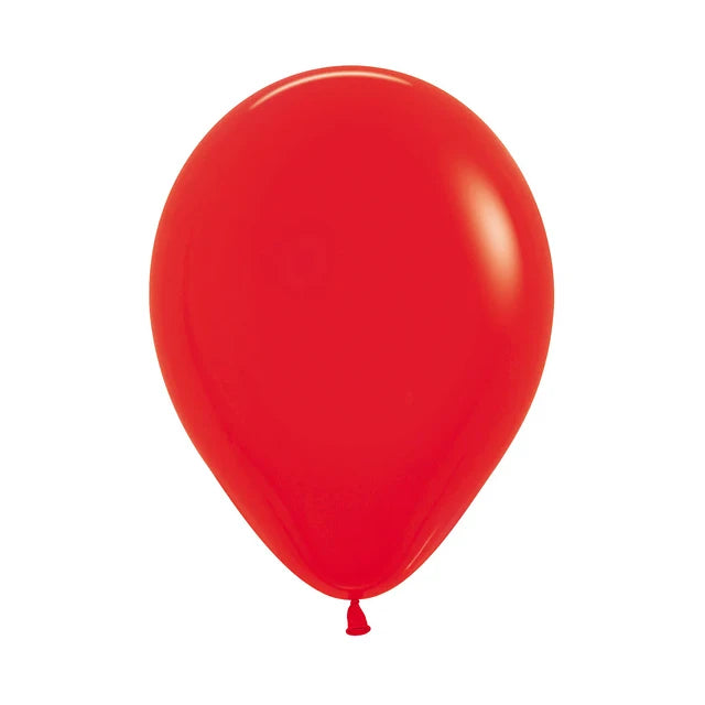 Pack 4 globos 30 cm - rojo
