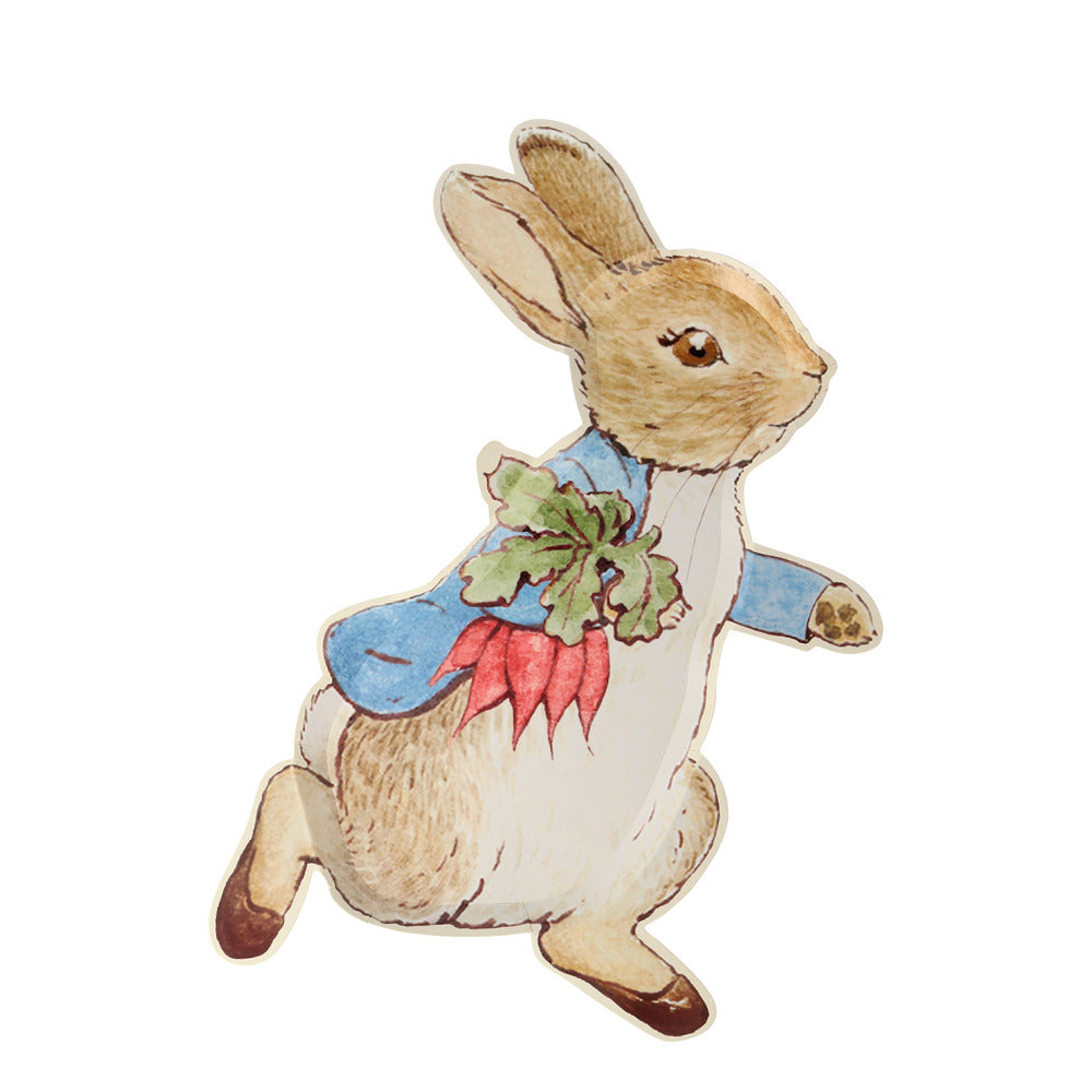 Plato con forma de Peter Rabbit