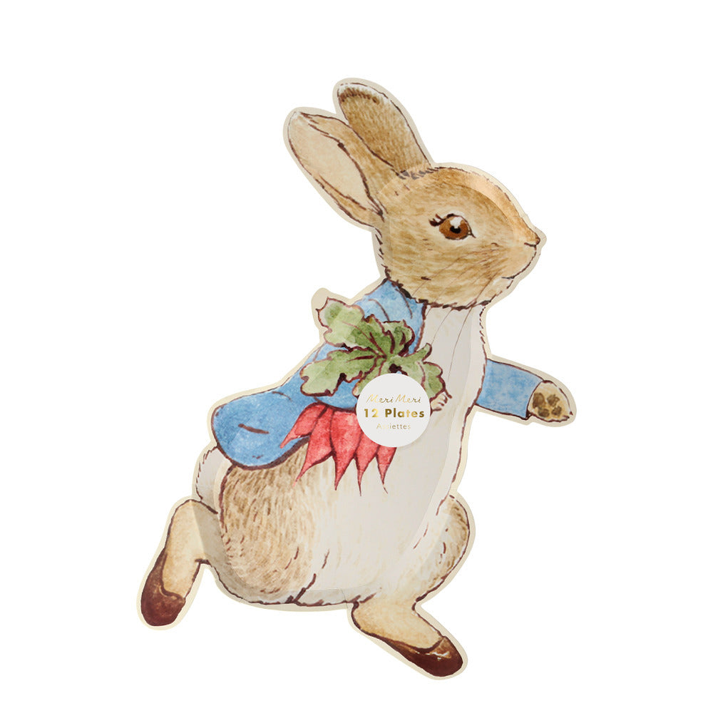 Plato con forma de Peter Rabbit
