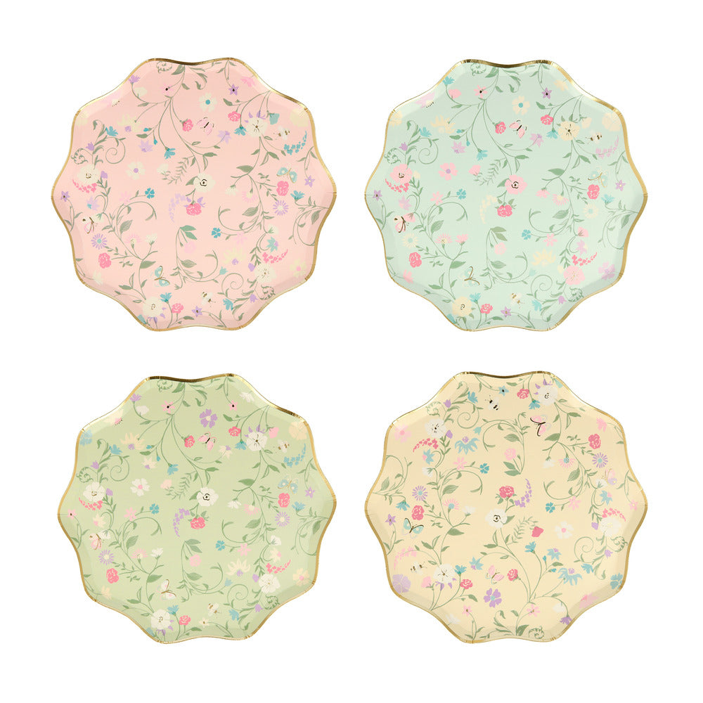 Platos florales Ladurée Paris - medianos