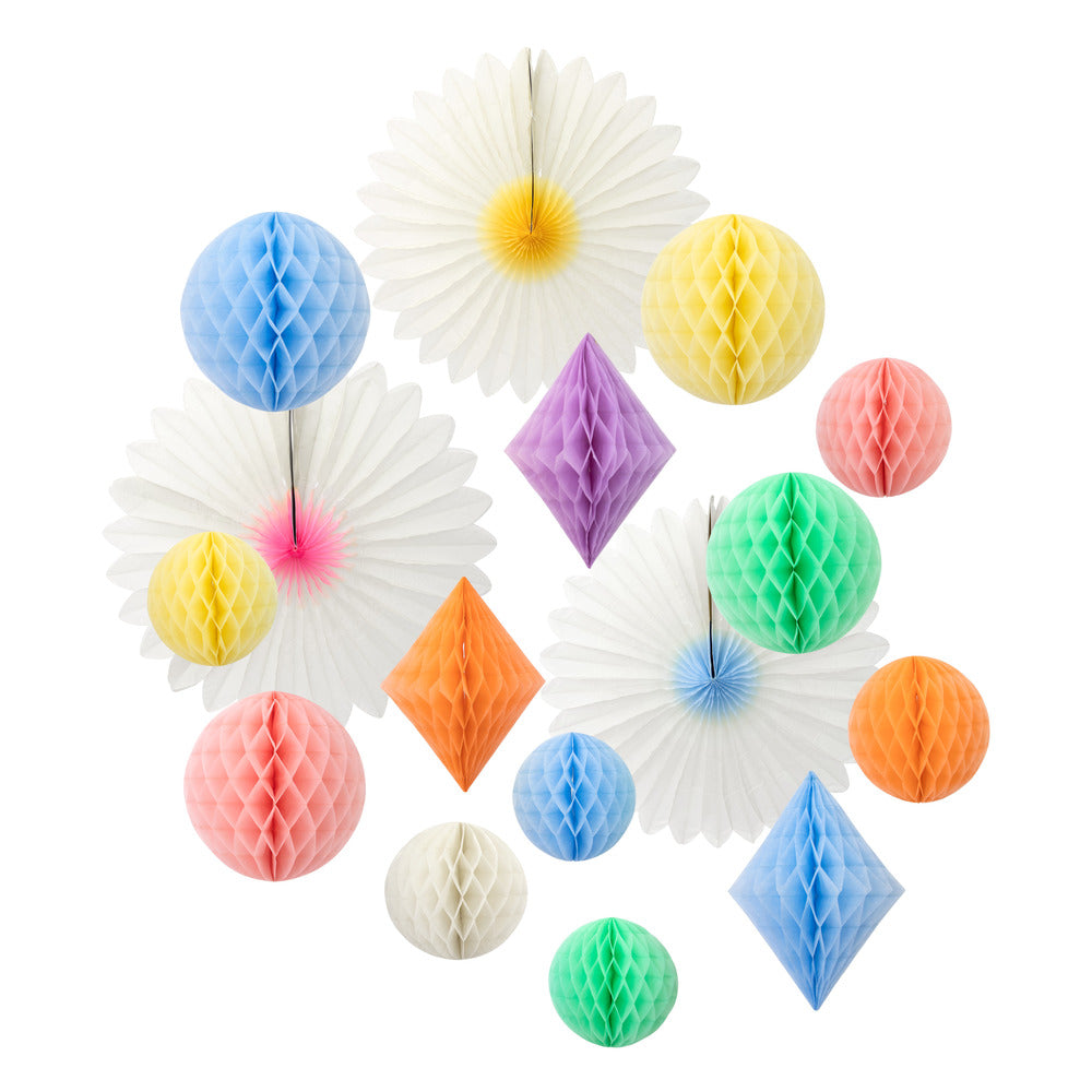 Kit de decoración honeycomb balls - pastel