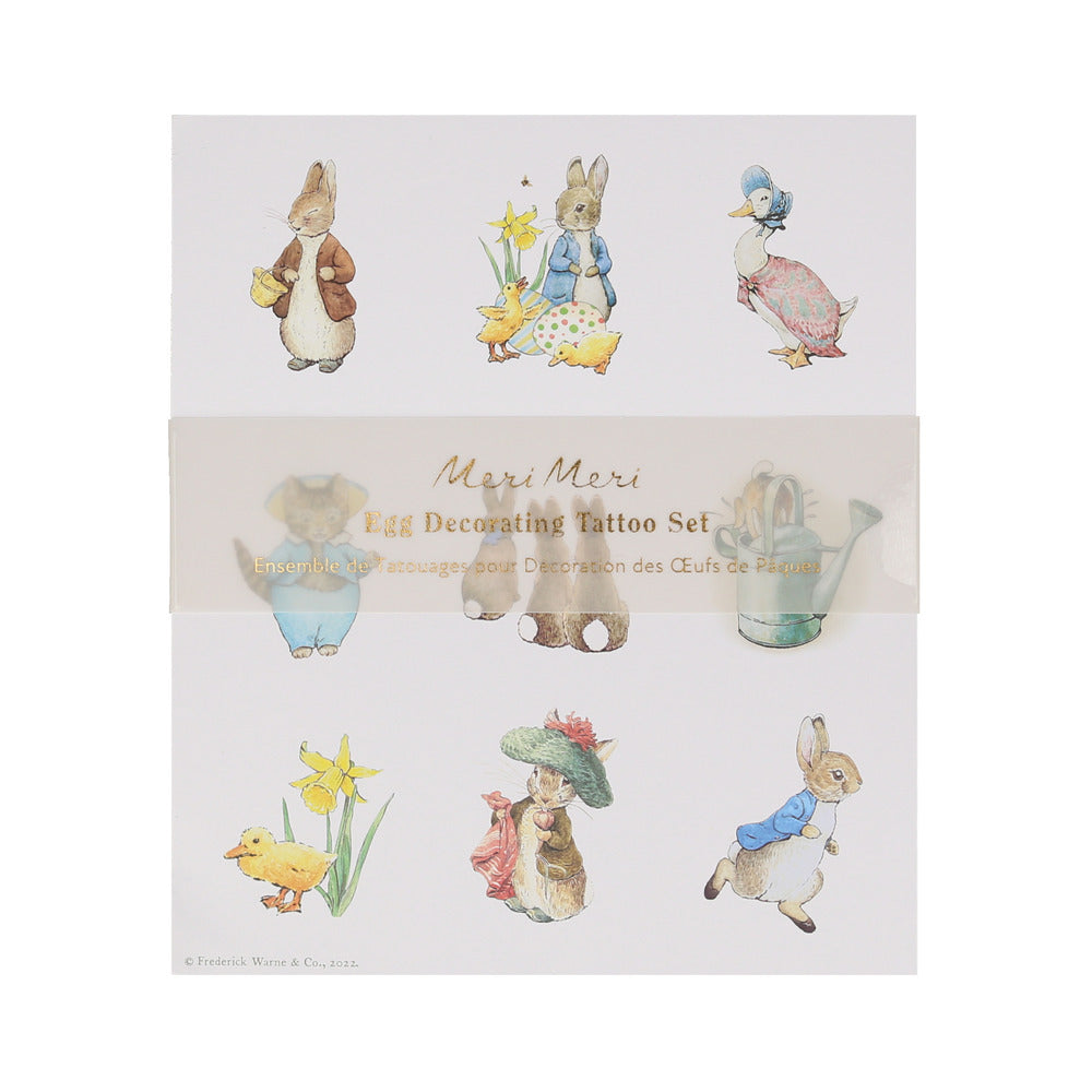 Tatuajes para decorar huevos de Pascua - Peter Rabbit