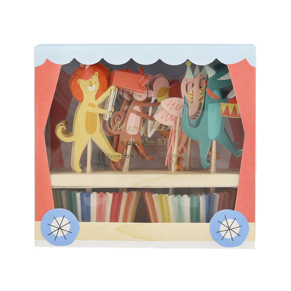 Kit para cupcakes - desfile de animales