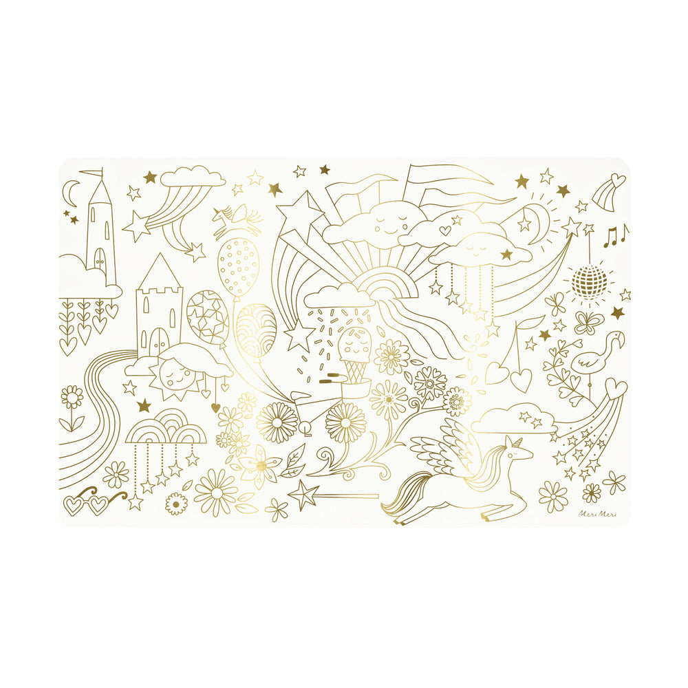 Individuales para pintar - iconos felices