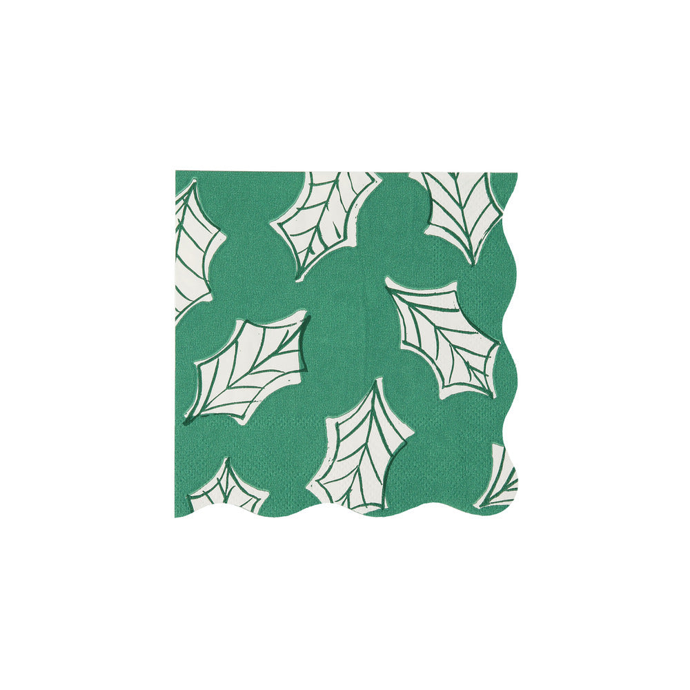 Servilletas block print Navidad - pequeñas