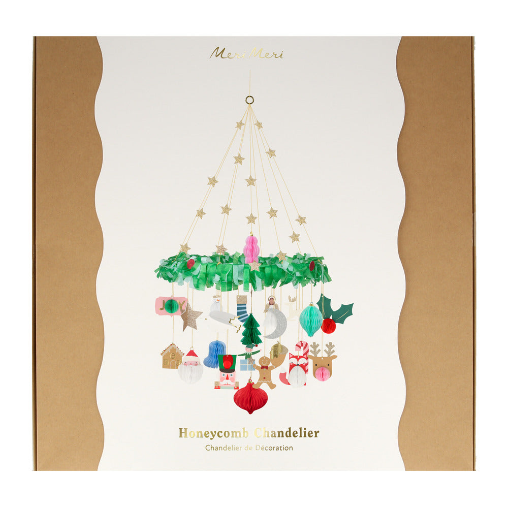Lámpara decorativa con íconos de Navidad de Homeycomb Balls