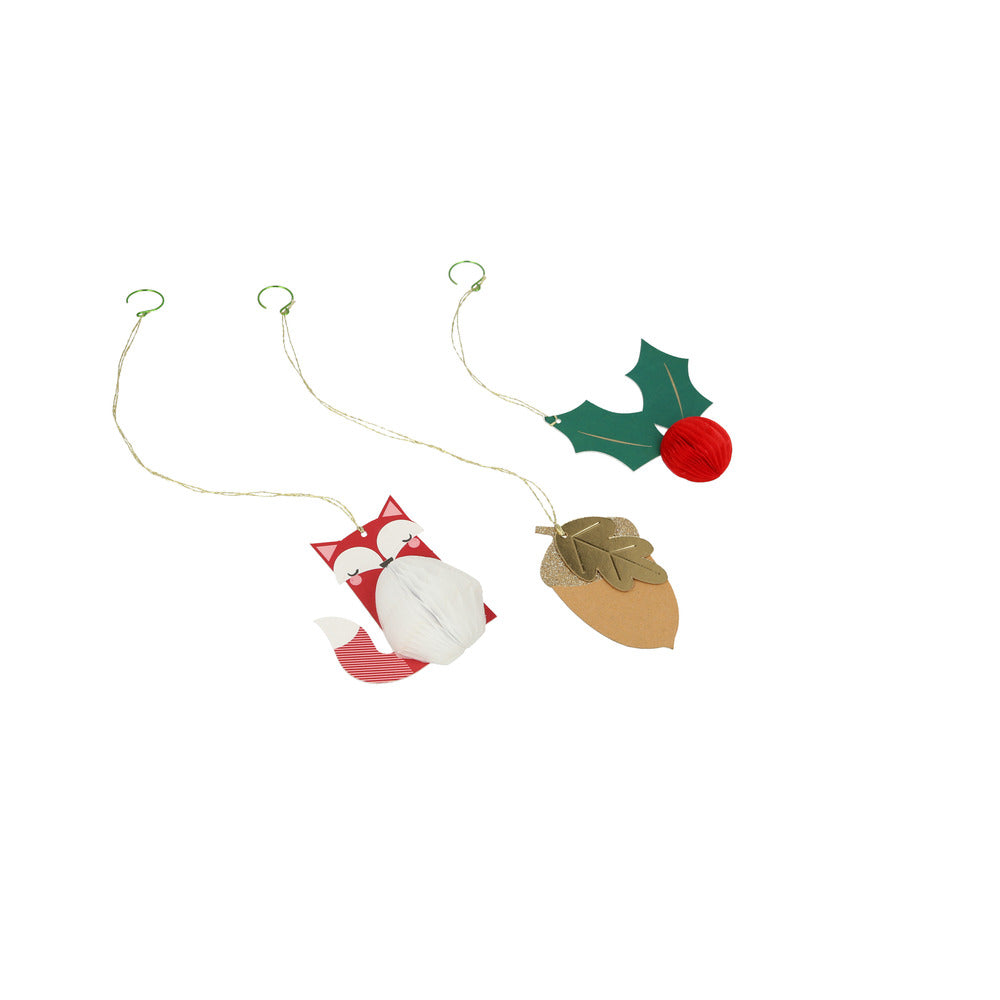 Lámpara decorativa con íconos de Navidad de Homeycomb Balls