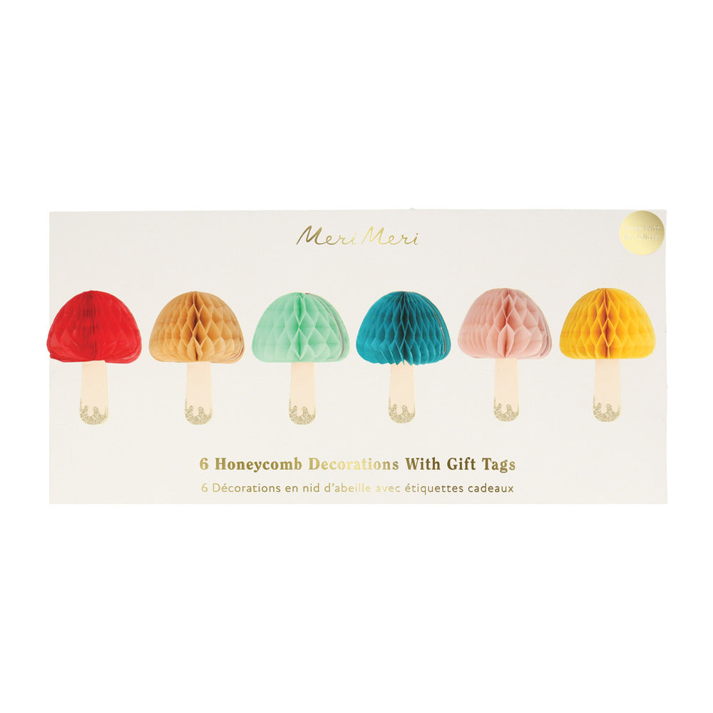Tarjetas para regalo con setas de Honeycomb Balls