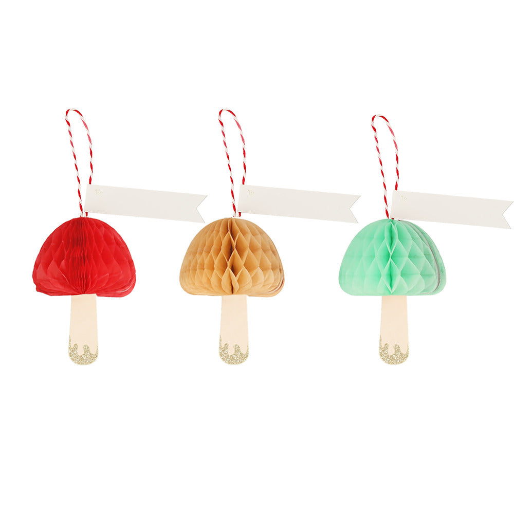 Tarjetas para regalo con setas de Honeycomb Balls