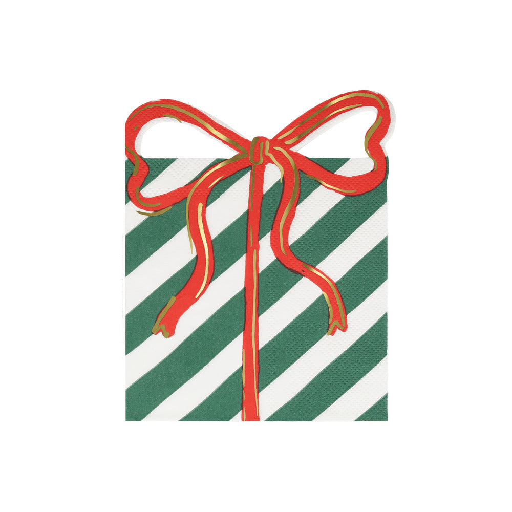 Servilletas con forna de regalo