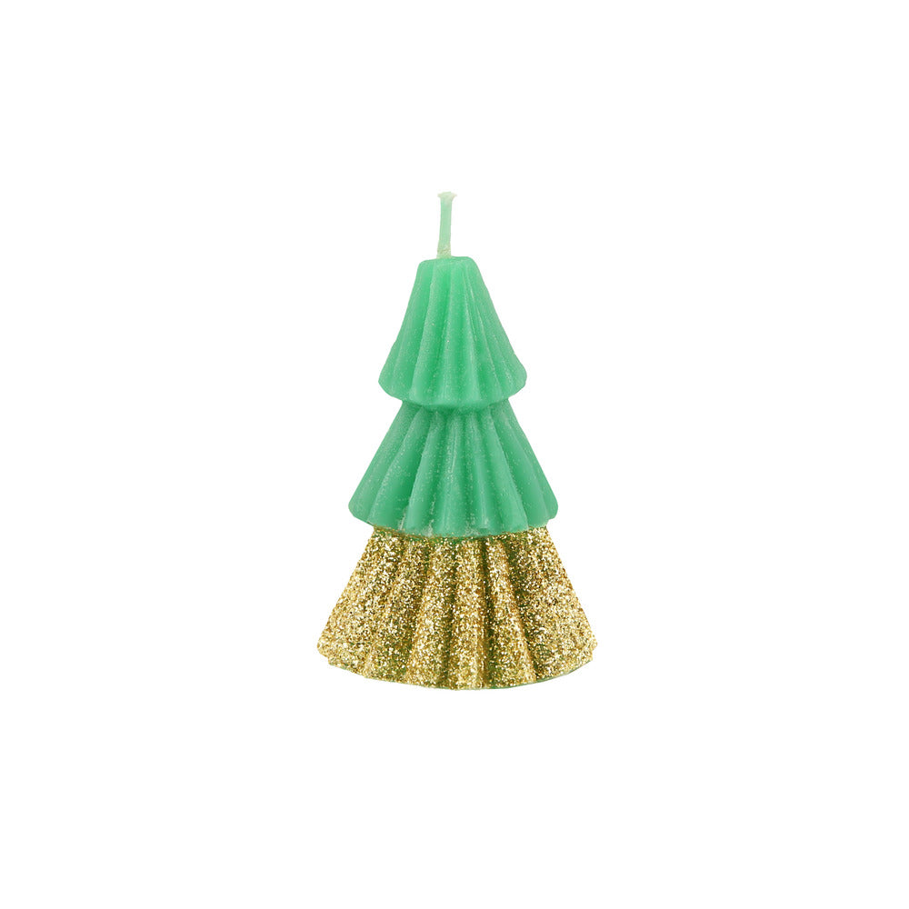 Velas con forma de árbol - verdes pequeñas