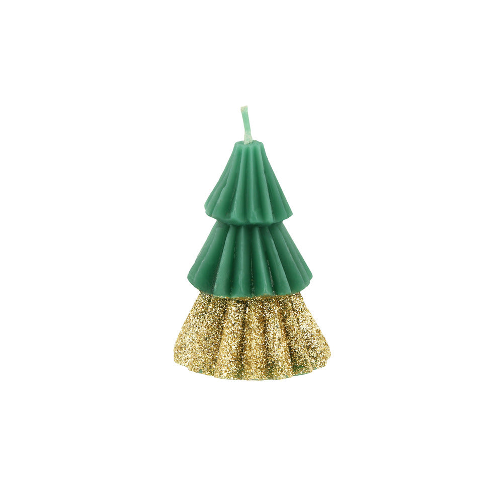 Velas con forma de árbol - verdes pequeñas