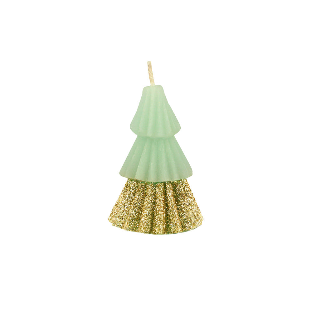 Velas con forma de árbol - verdes pequeñas
