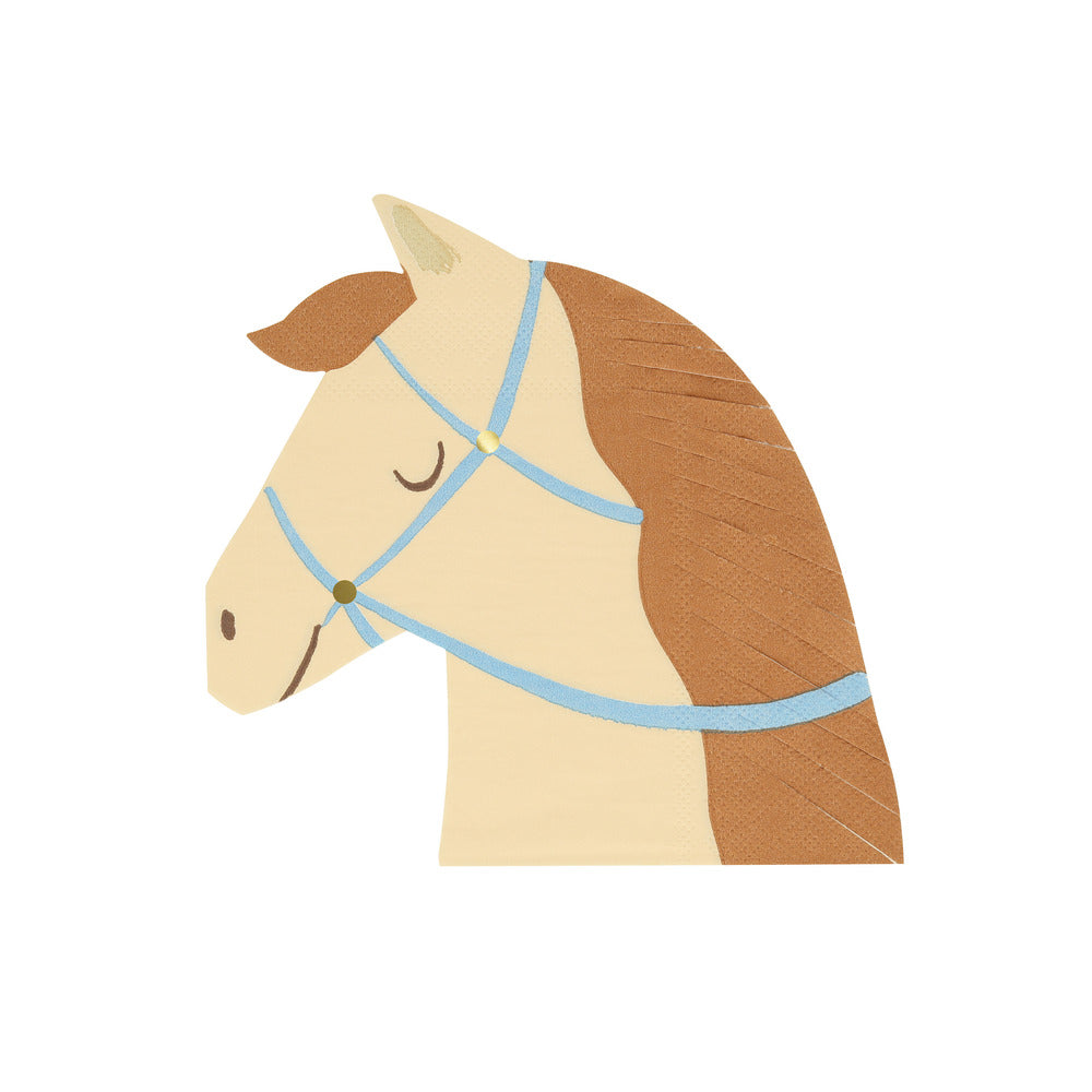 Servilletas con forma de caballo