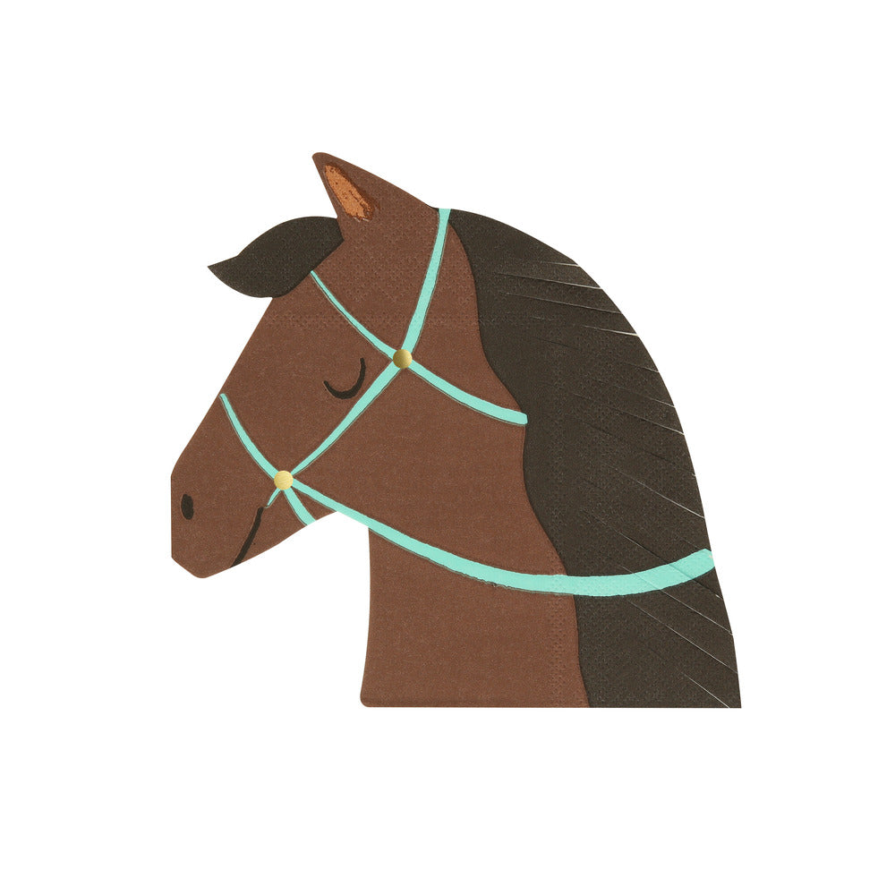 Servilletas con forma de caballo