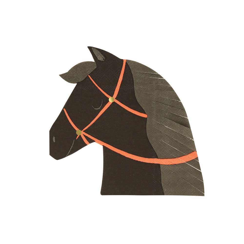 Servilletas con forma de caballo