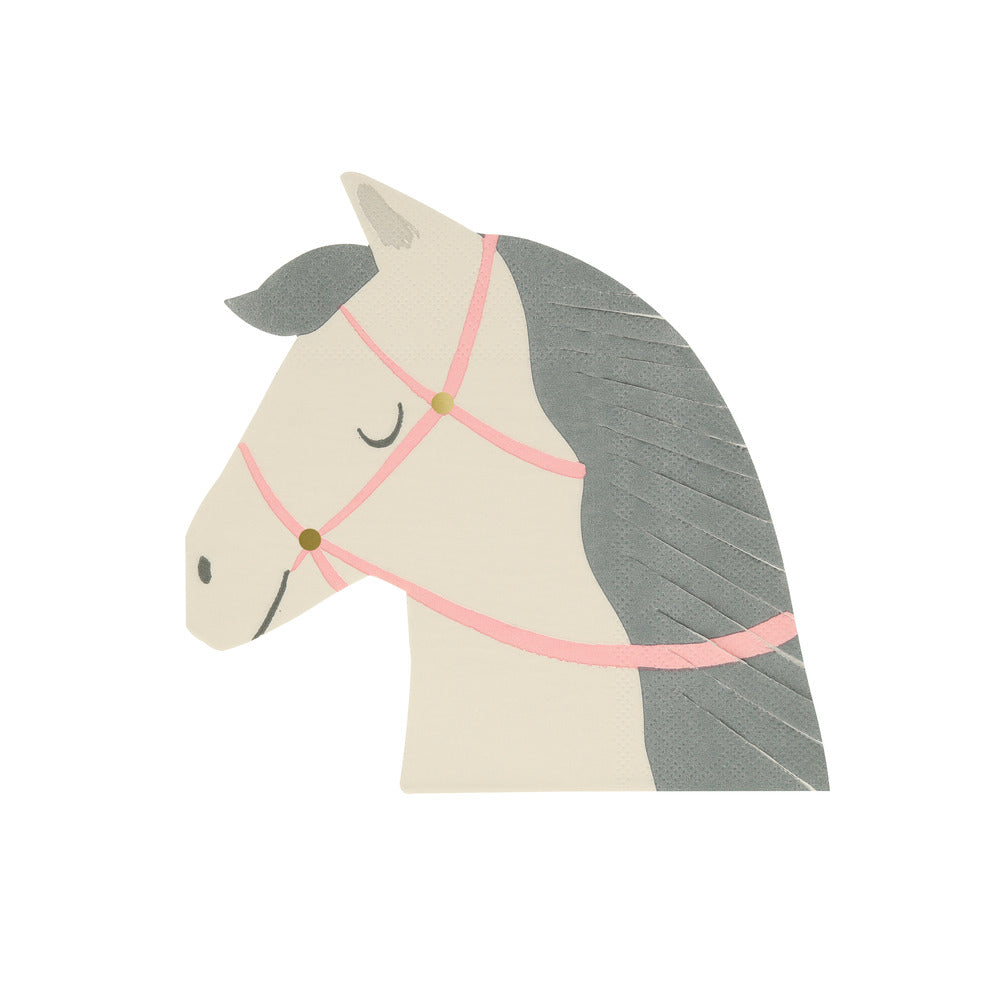 Servilletas con forma de caballo