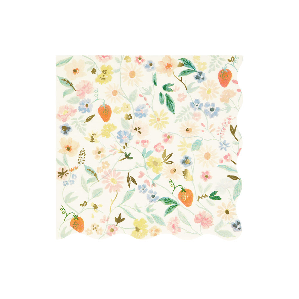 Servilletas flores elegantes - grandes