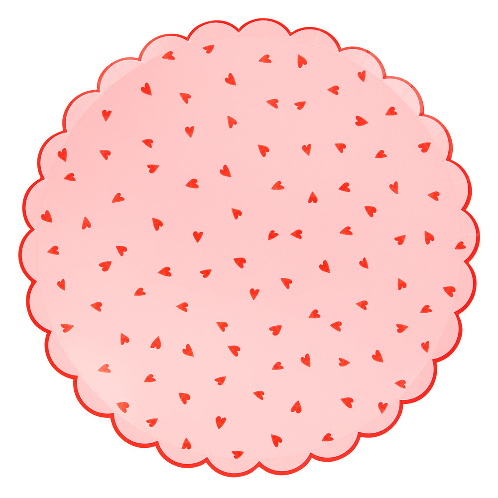 Platos con diseño de corazones mini - grandes