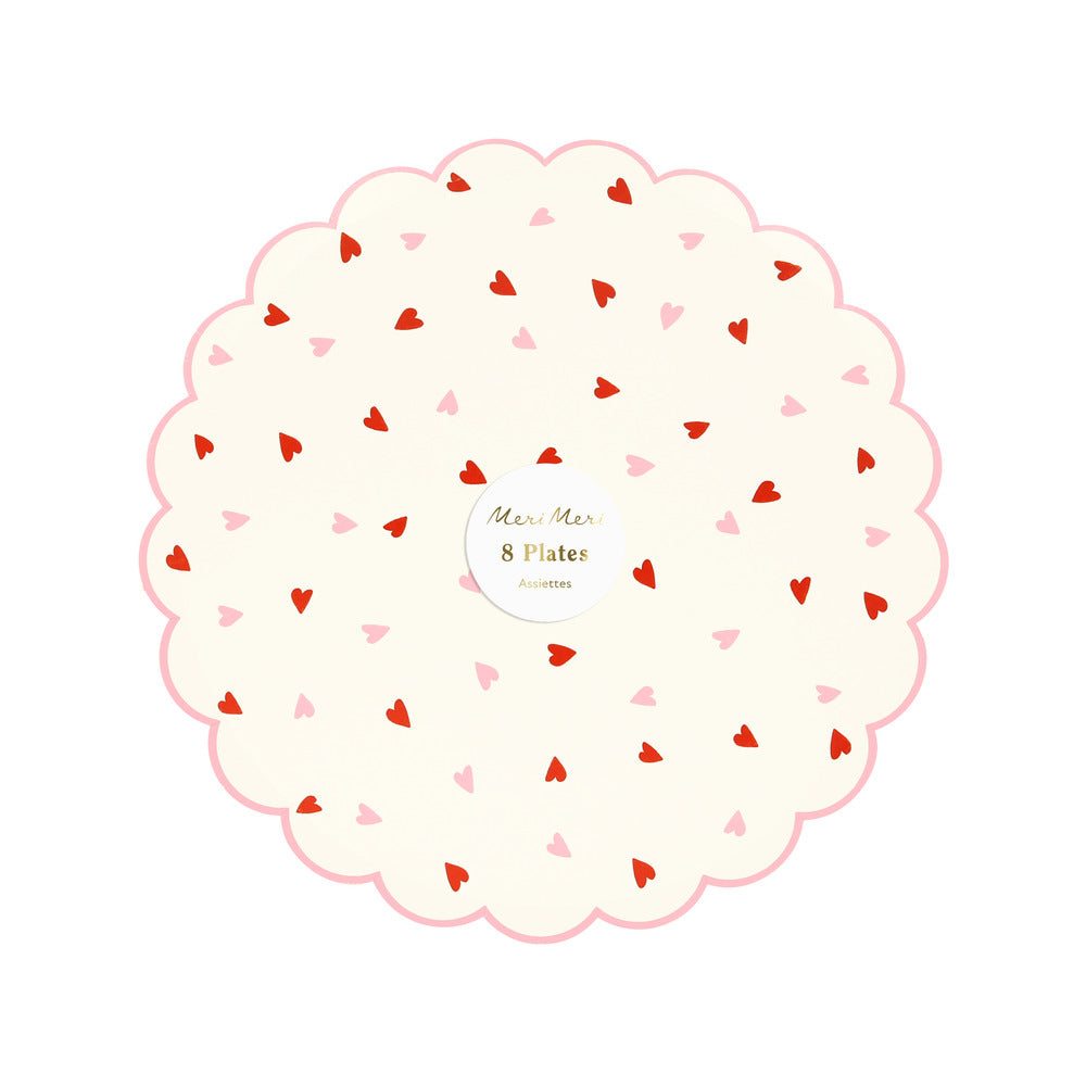 Platos con diseño de corazones mini - medianos