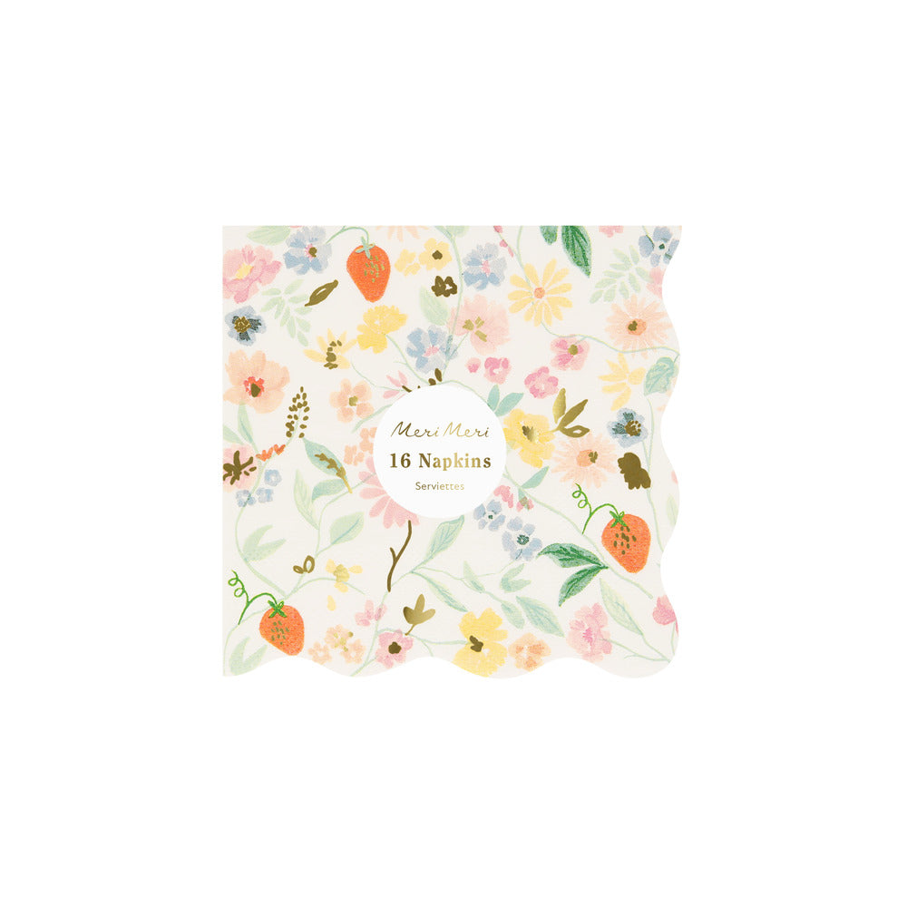 Servilletas flores elegantes - pequeñas