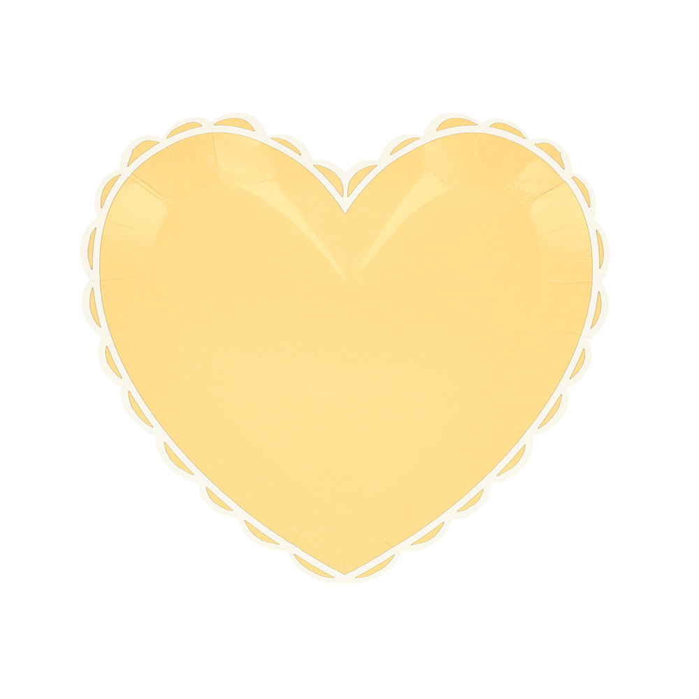 Platos con forma de corazón pastel - pequeños