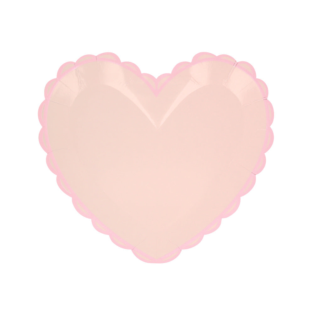 Platos con forma de corazón pastel - pequeños