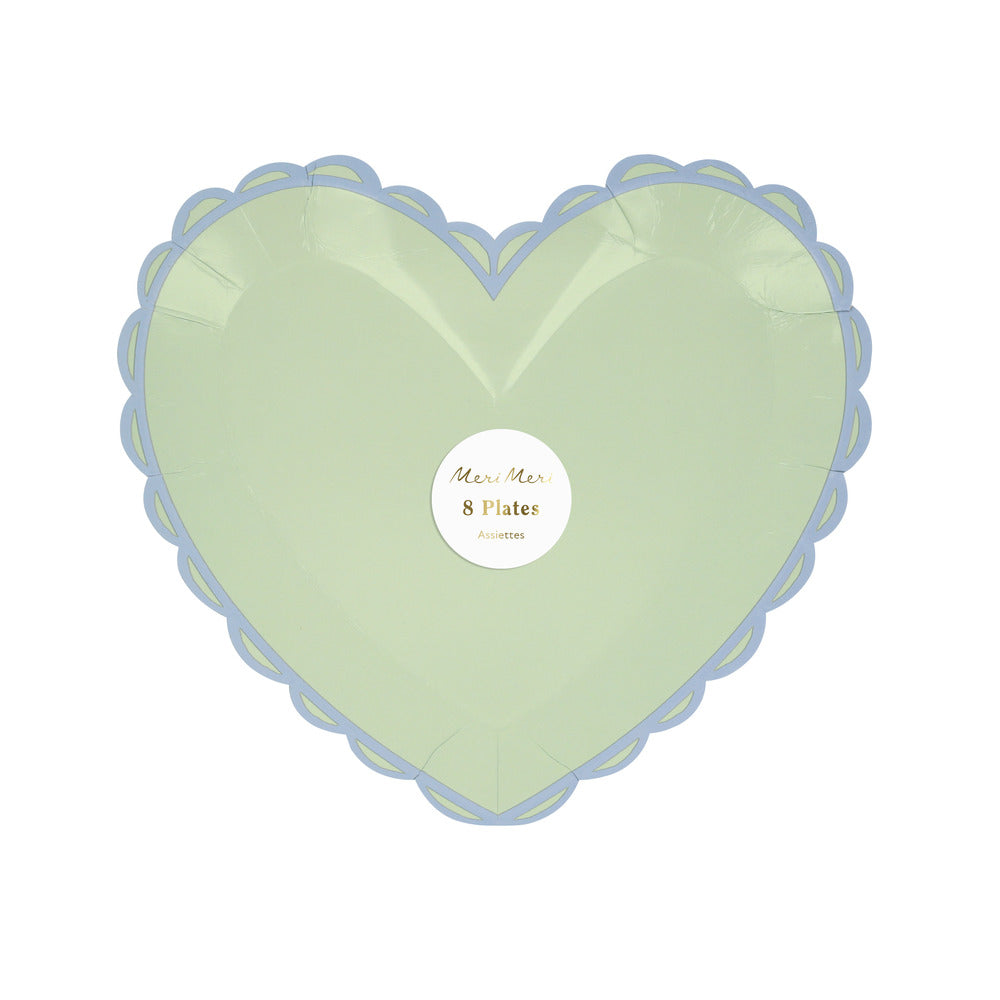 Platos con forma de corazón pastel - pequeños