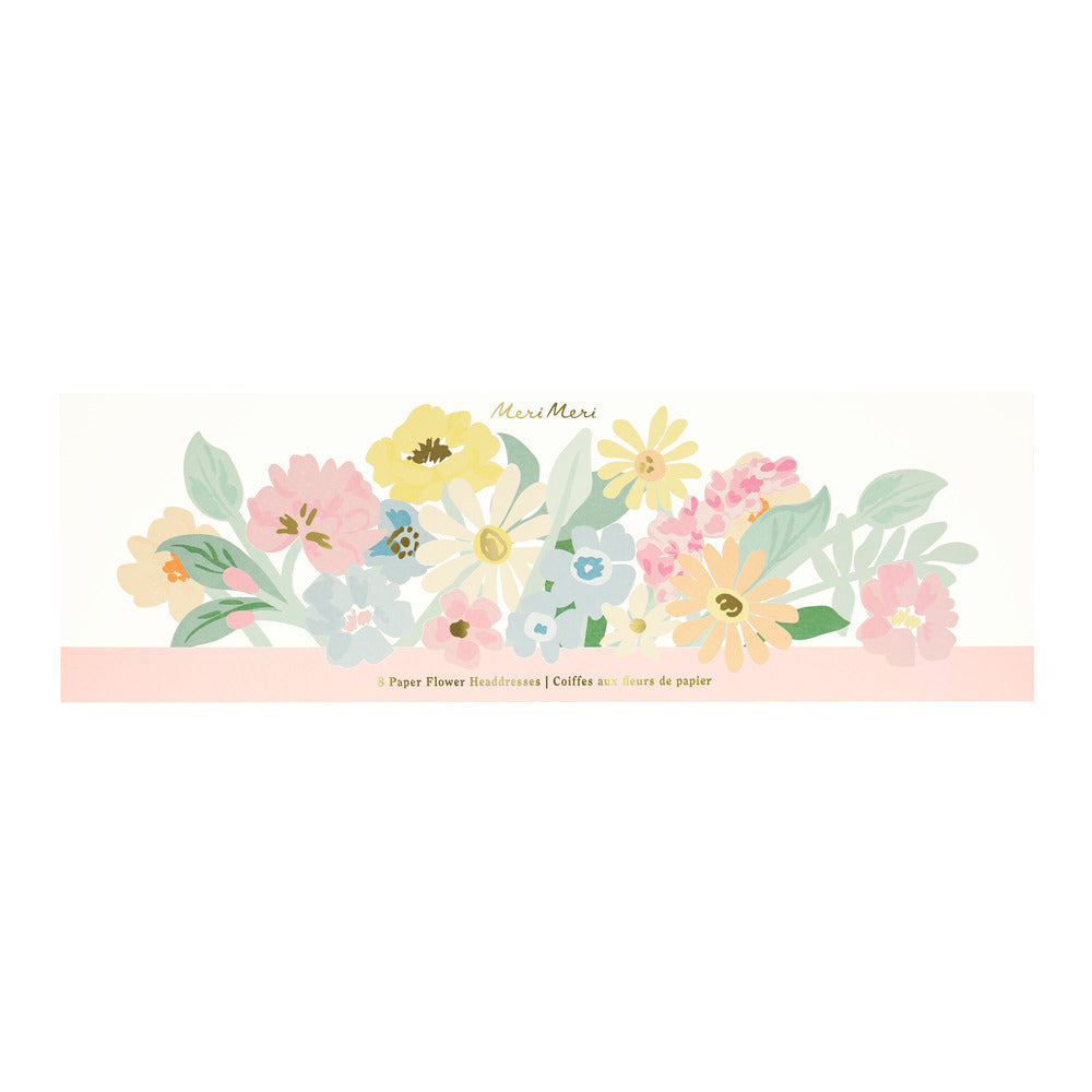 Corona de flores de papel