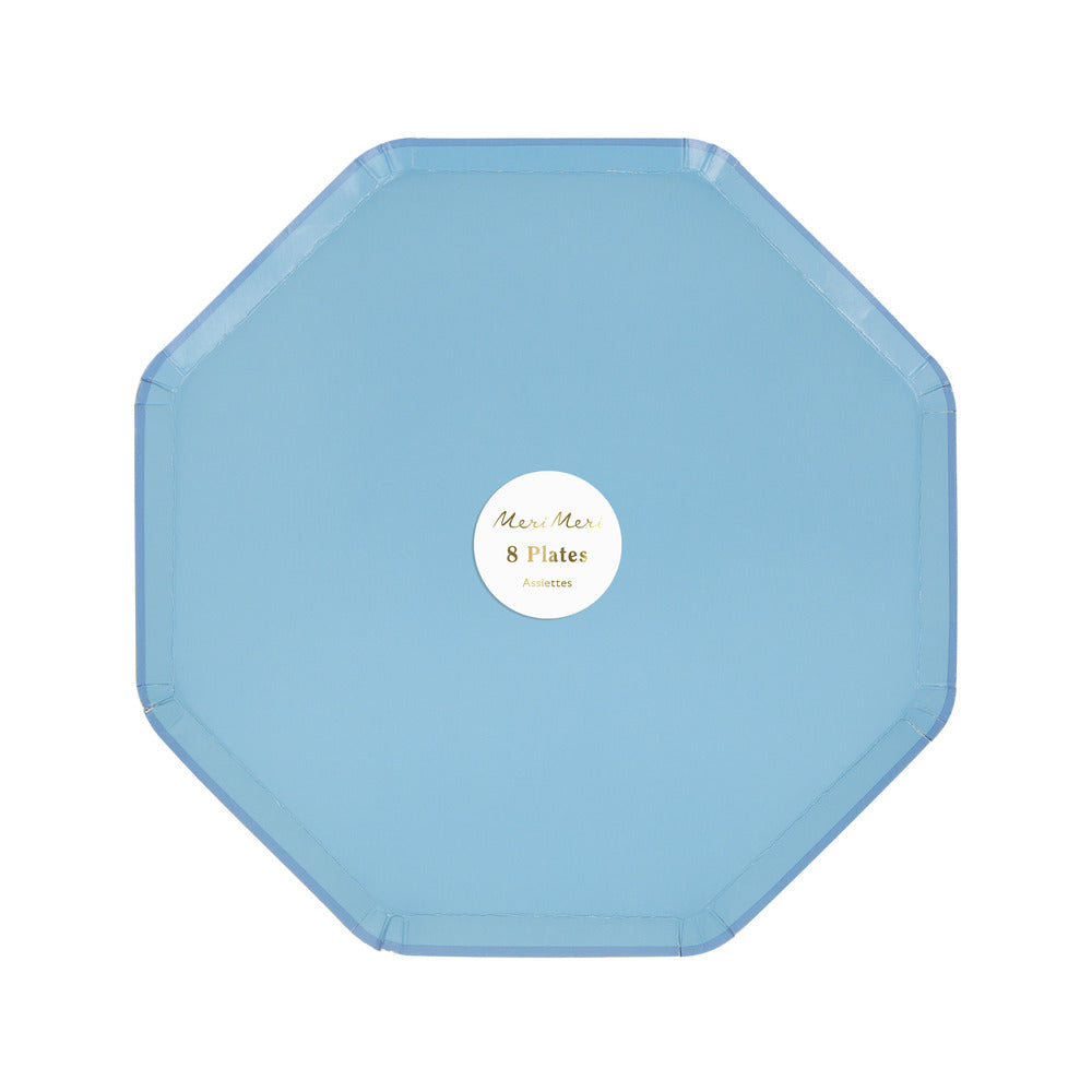 Platos lisos azulino - medianos