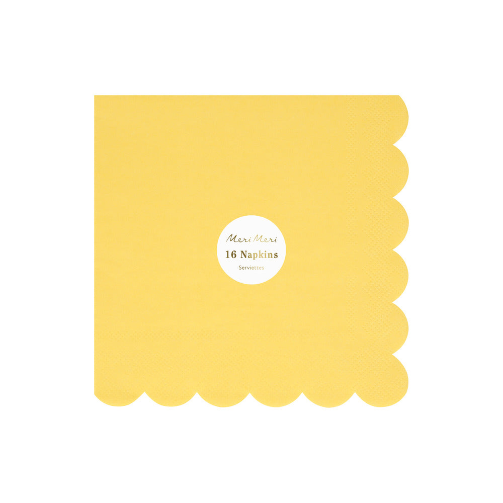 Servilletas amarillo limón - grandes
