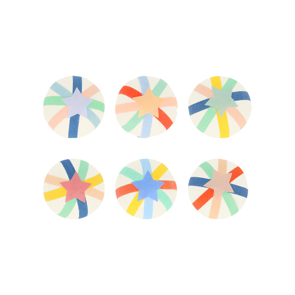 Bolitas sorpresas rayas mulicolor