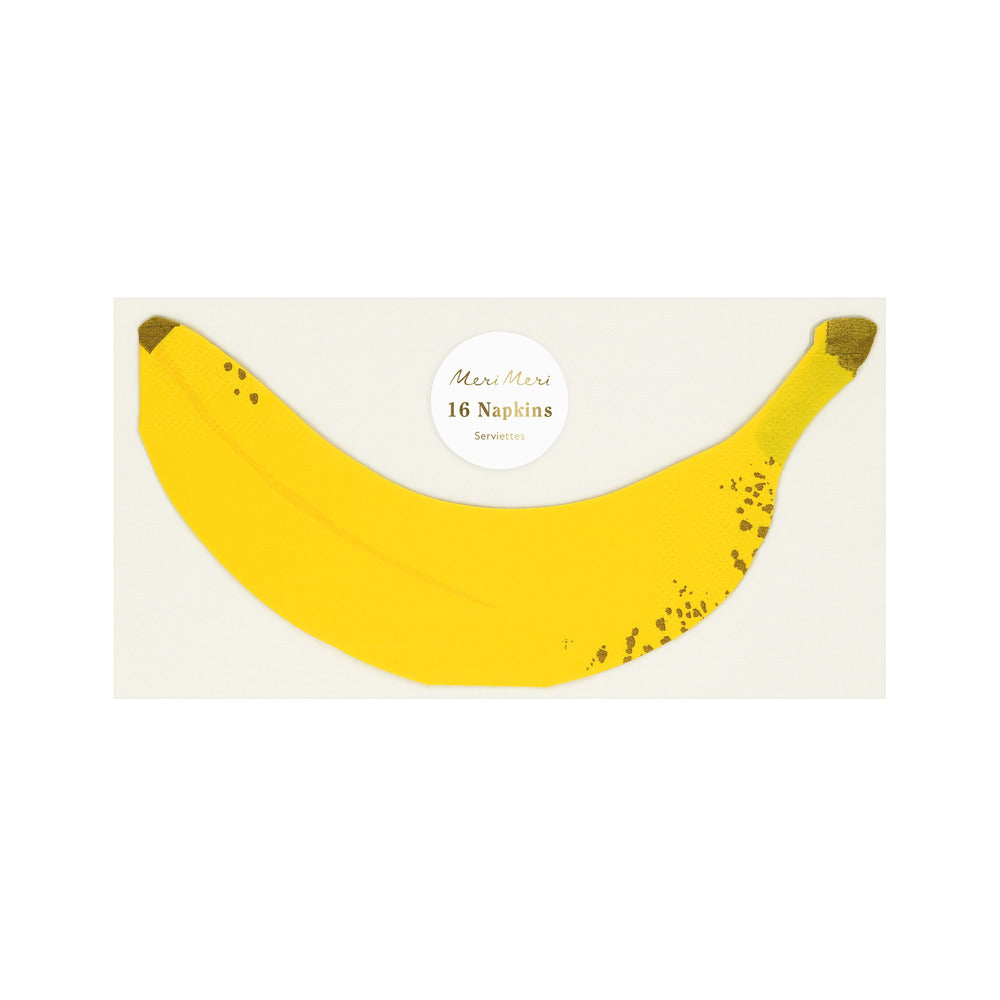 Servilletas con forma de banana