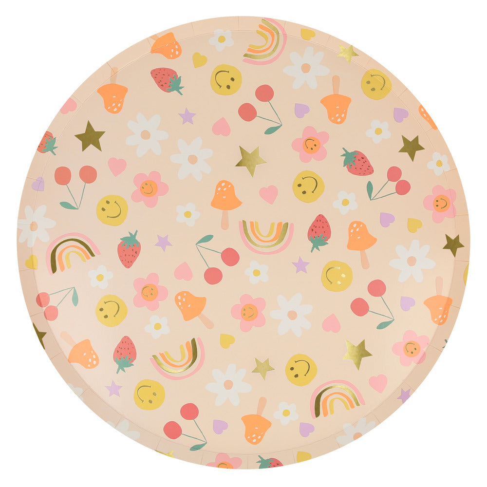 Platos iconos felices - grandes