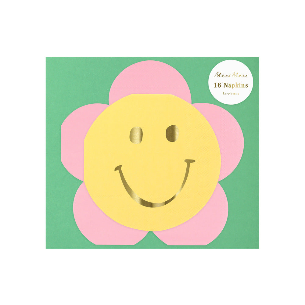 Servilletas con forma de iconos felices