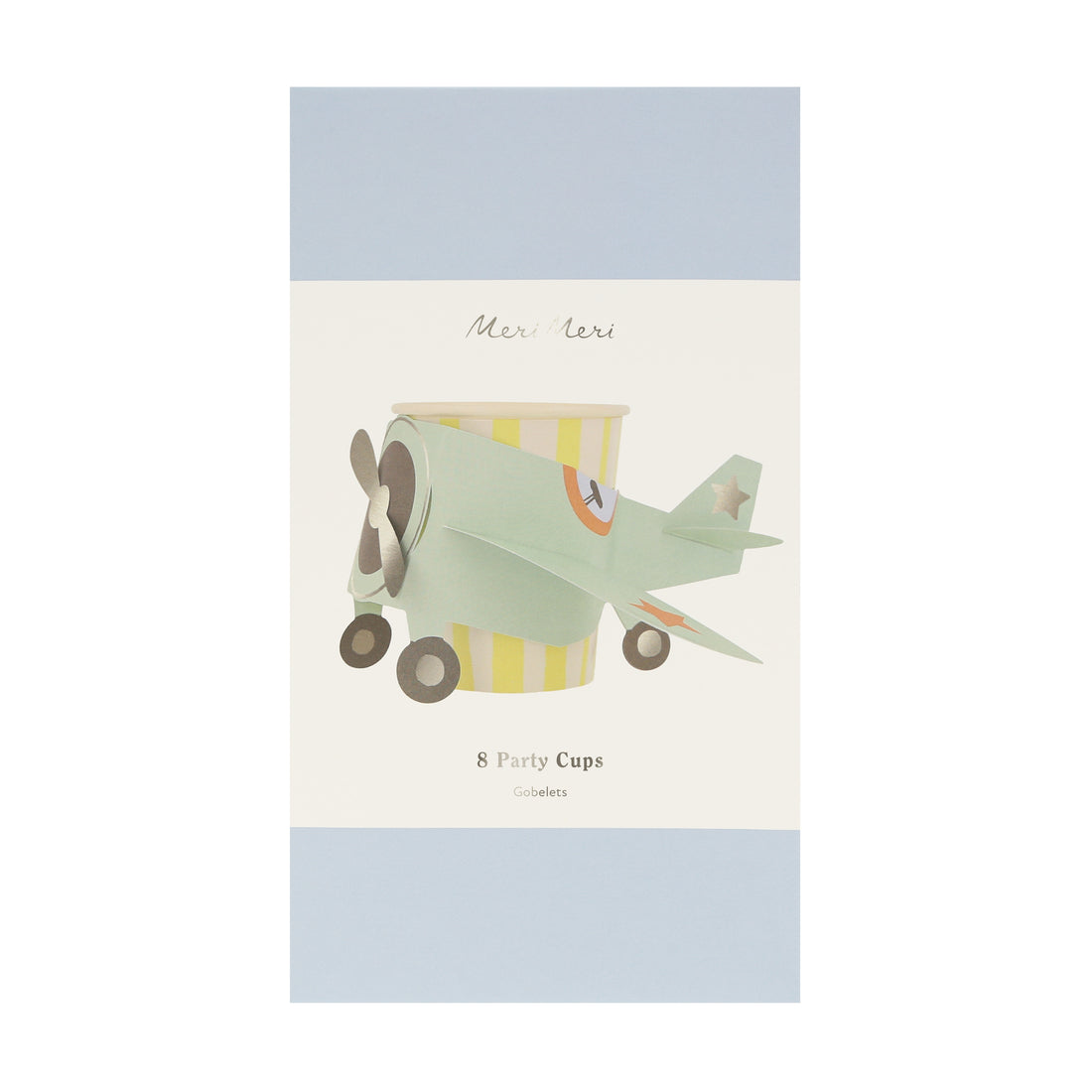 Vasos con funda de avion