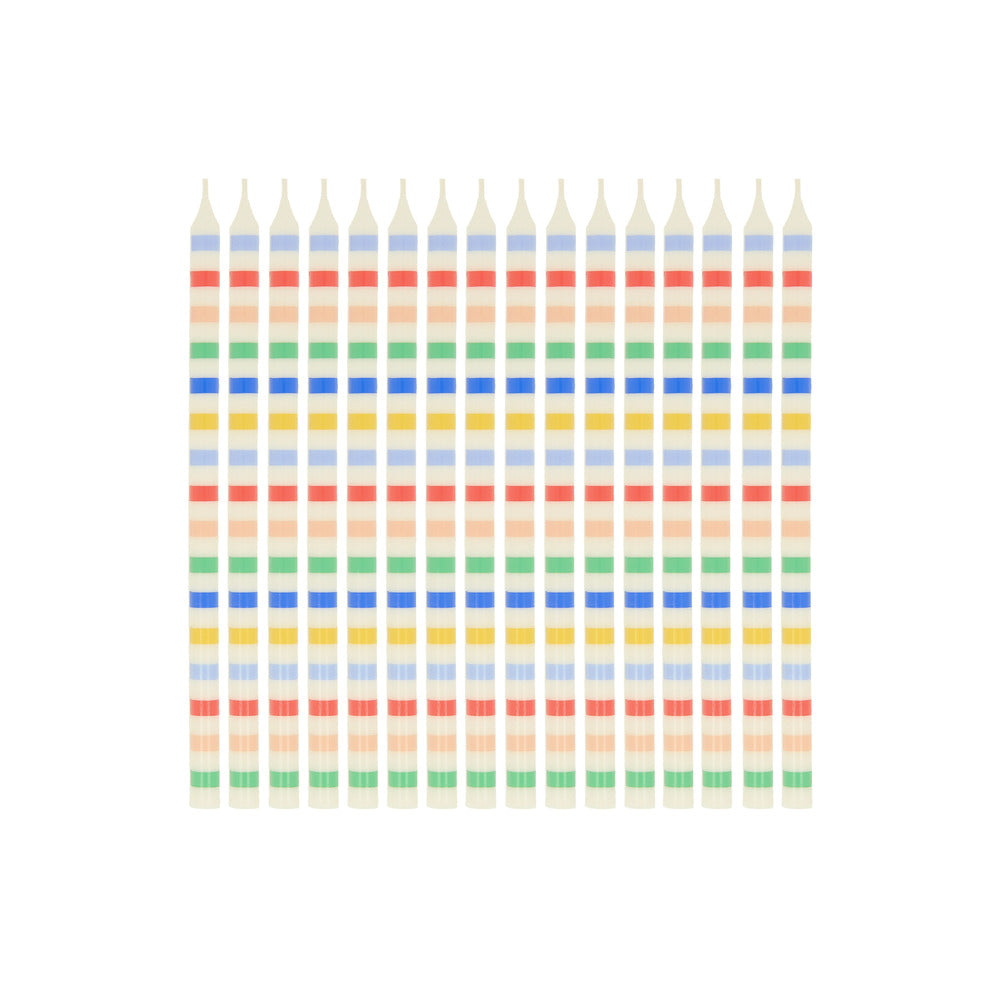 Velas largas con rayas horizaontales