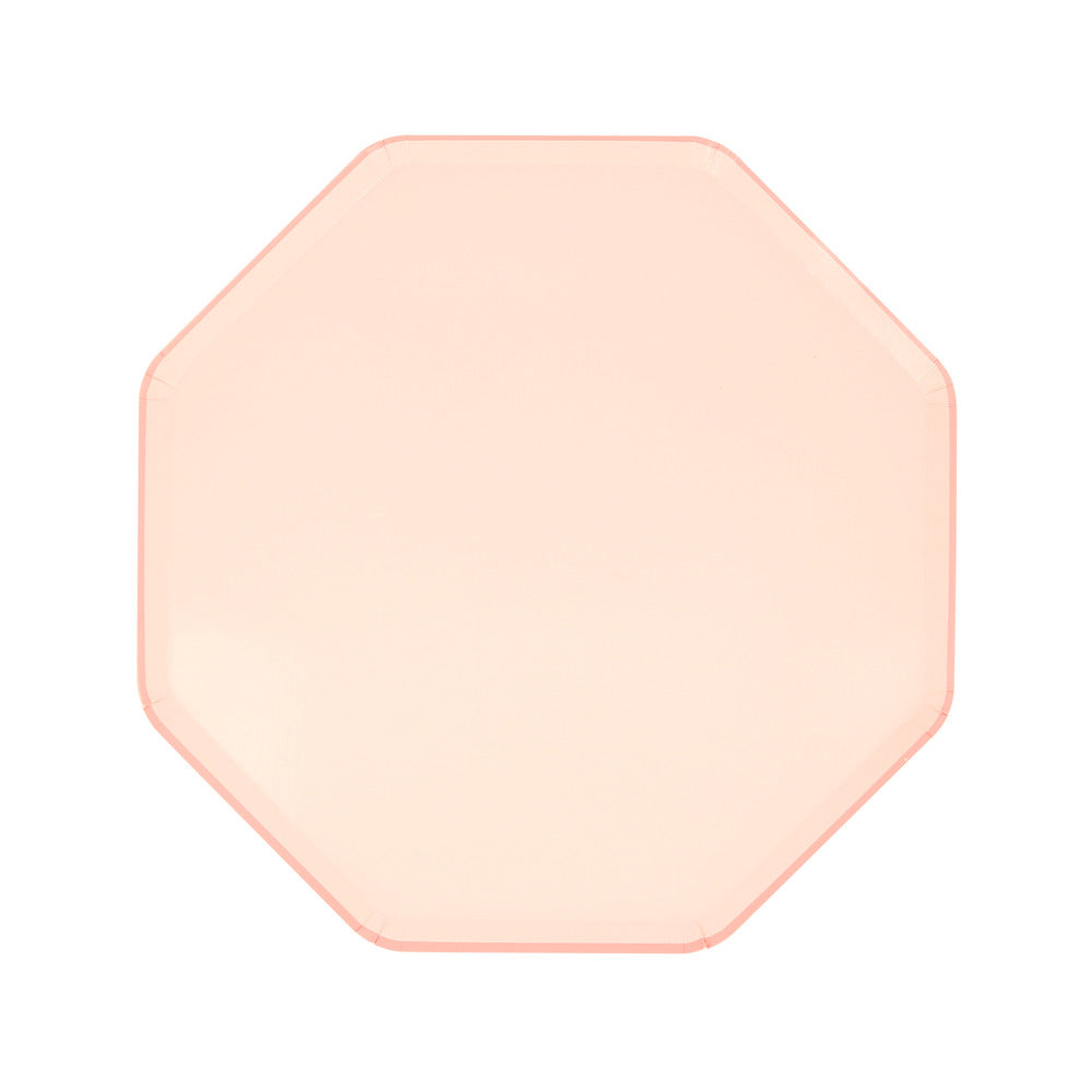 Platos lisos rosado ballet - medianos
