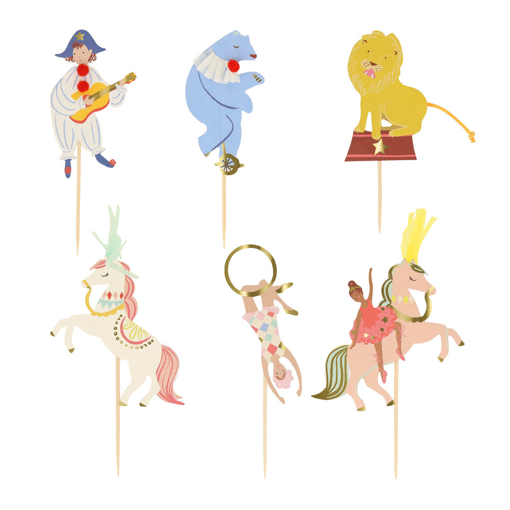 Kit para cupcakes - circo multicolor