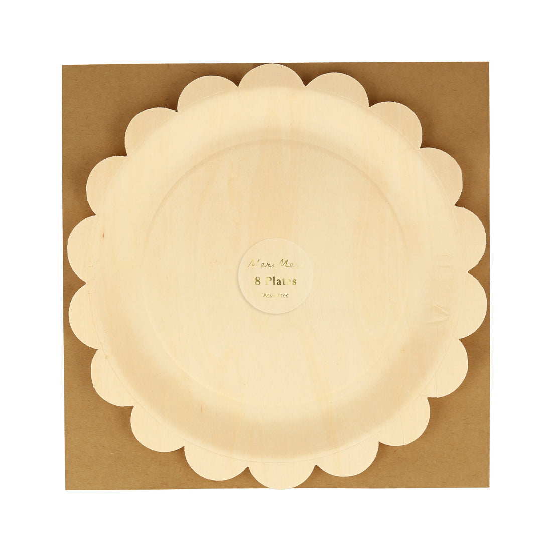 Platos de madera con orilla de redondeada - medianos