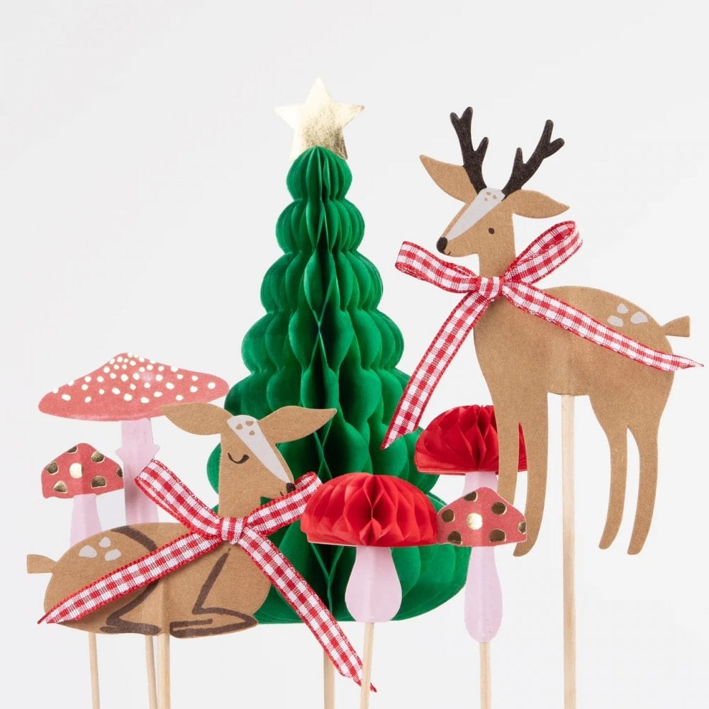 Toppers para torta - figuras del bosque
