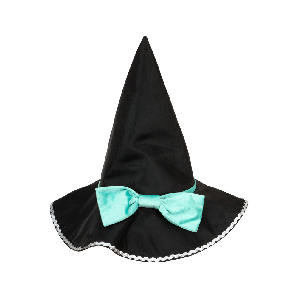 Capa de bruja con sombrero y varita