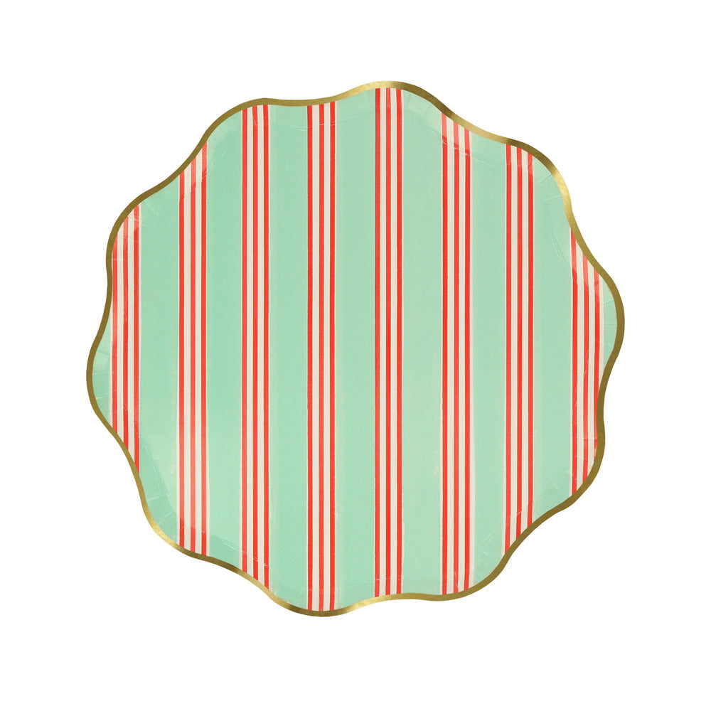 Platos rayas festivas - medianos