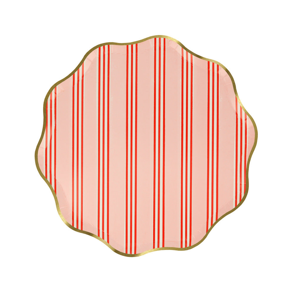 Platos rayas festivas - medianos